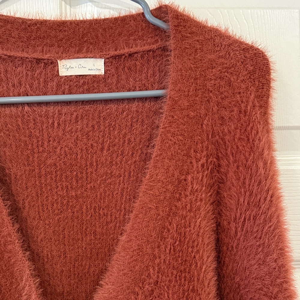 Rylee + Cru Rust Cardigan - Picture 3 of 4